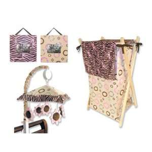  Sweet Safari 3 piece Accessory Brahmss Lullaby Set (Pink) Baby