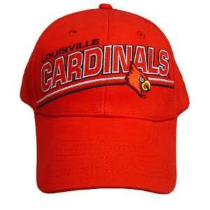   OFFICIAL LOUISVILLE CARDINALS RED CAP HAT NEW ADJ: Sports & Outdoors