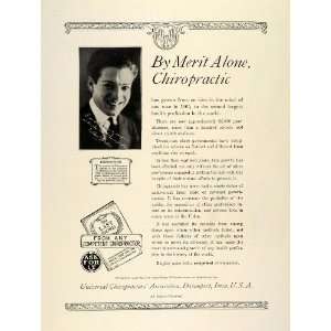  1924 Ad Universal Chiropractors Association Film Actor 