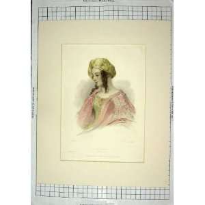    1842 COLOUR PORTRAIT LADY PERSIAN COSTUME ROBINSON