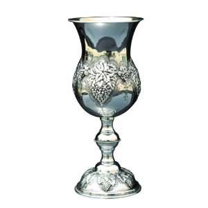  Silver Plated Kiddush Cup    Wine Grapes: Home & Kitchen