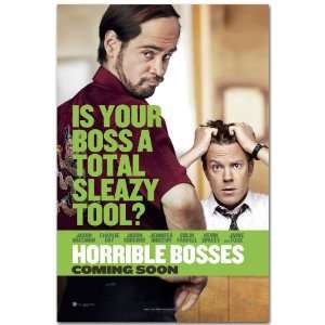  Horrible Bosses Poster   Teaser Flyer 2011 Movie   11 X 17 