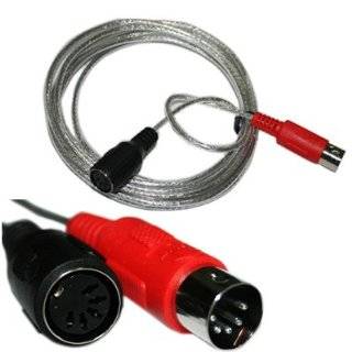 HDE (TM) Male to Female Music MIDI Cable DIN 5 Pin 180°