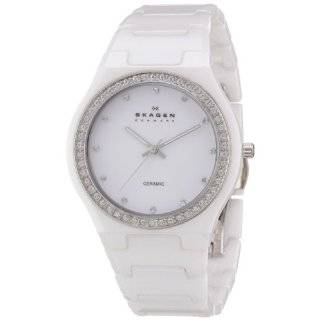 Skagen Womens 817LWXC Ceramic White Ceramic Watch 