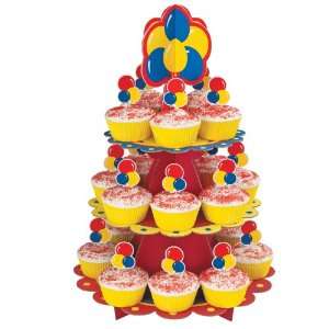   Lets Party By WILTON Primary Colors Cupcake Stand Kit: Everything Else
