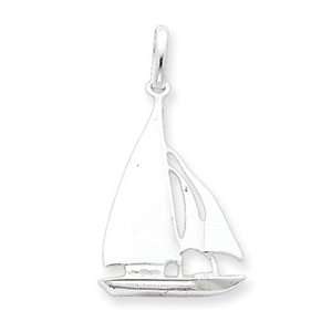 Genuine IceCarats Designer Jewelry Gift Sterling Silver Sailboat Charm