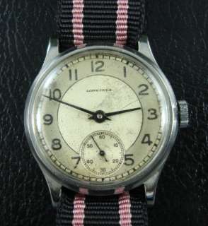 NICE LONGINES MILITARY FROM 1940S ORIGINAL DIAL  