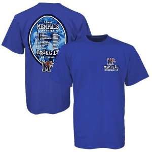  Memphis Tigers Royal Blue 2008 Football Schedule Graphic T 