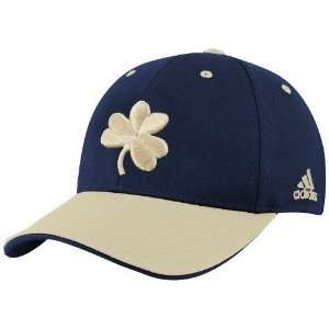   Fighting Irish Navy Blue Team Colors Flex Fit Hat