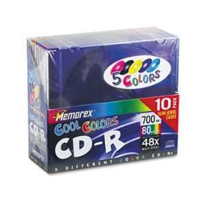  Memorex 04601   CD R Discs, 700MB/80min, 48x, Slim Jewel 