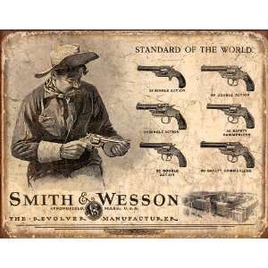  S&W Revolver Manufacturer Tin Sign