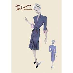  Vintage Art Conservative Suit Dress   08587 8