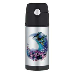  Thermos Travel Water Bottle Hummingbird And Hibiscus 