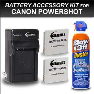  Charger Kit for Canon Powershot D10, D20, SX240 HS, SX260 HS, Canon 