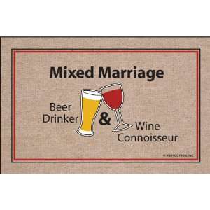 Mixed Marriage Beer & Wine Drinkers   Welcome Mat  Kitchen 