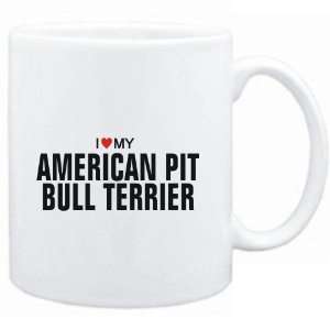 Mug White  I love my American Pit Bull Terrier  Dogs:  