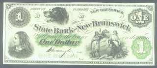 NJ STATE BANK in NEW BRUNSWICK NEW JERSEY $1 ABN Co. NY  