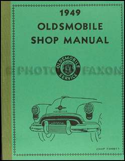 1949 Oldsmobile Repair Shop Manual 49 Olds 76 78 88 98  