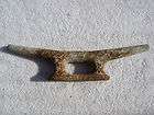 HUGE 14 INCH OLD SHIP BOAT DOCK CLEAT CHOCK DECOR (B)  