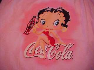 BETTY BOOP pajama tank shirt top Coca Cola NEW pjs L XL  