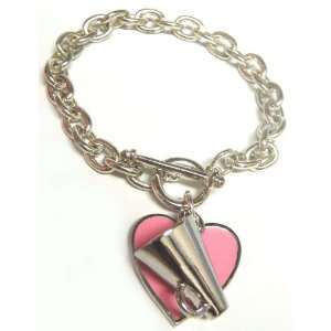  Megaphone with Pink Heart Chain Bracelet (Brand New 