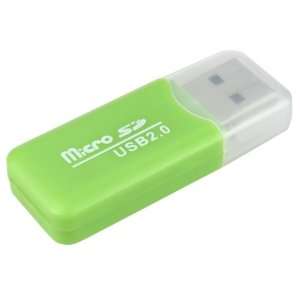  Dealheroes SD/TF card reader green (With 4GB MicroSD Card 
