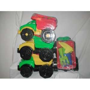  Amloid 6−pc. Beach Dump Truck Sand Toy Set MULTI Toys 