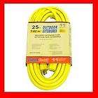   12/3 Yellow Heavy Duty Outdoor Extension Power Cord Electrical Outlet
