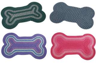 Dog Themed Bone Shaped Braided Rugs and Coir Doormats  