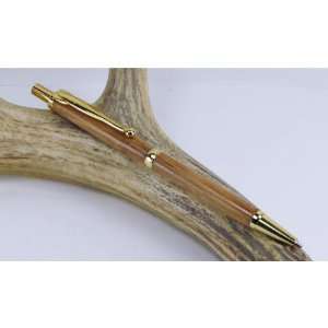    Bamboo Slimline Pencil Pen With a Gold Finish