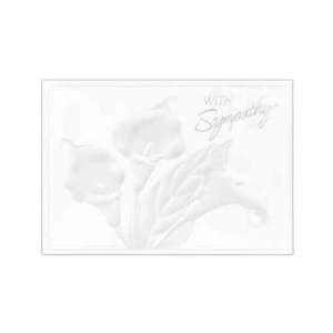 With Sympathy   Ink verse and name   Greeting card with with sympathy 