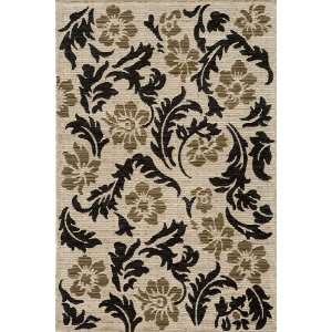 Momeni Dream Ivory Flowers Leaves Contemporary 311 x 57 Rug (DR 55 