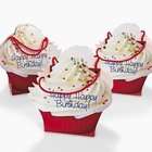 FE Dozen Paper Birthday Cupcake Gift Bags
