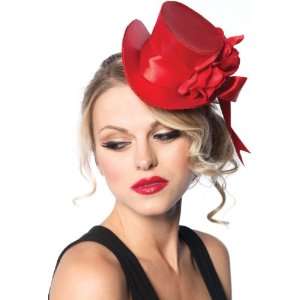   Leg Avenue Red Satin Top Hat (Adult) / Red   One Size 