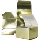   Paper 11 x 17 x 2 1/2 Gold Metallic Foil Gift Box   Sold individually