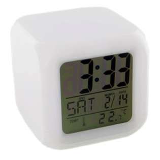   Alarm Clock Displays Time Date Week Month and Temperature Alarm and
