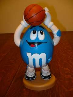 MARS INC. BLUE BASKETBALL PLAYER M&Ms CANDY DISPENSER  