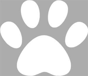 6PCS 4 DOG PAW FOOTPRINT VINYL WALL CAR DECAL STICKER  