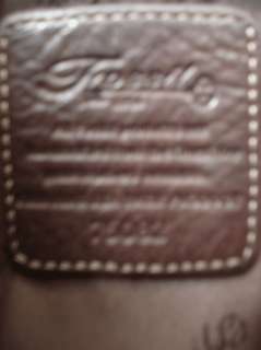 Vintage FOSSIL 1954 brown leather bag purse handbag Very Nice and 
