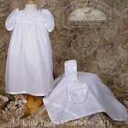 Little Things Mean A Lot Preemie Baby Girl White Organza Baptism 