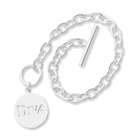 Jewelry Adviser bracelets Sterling Silver Diva Charm Bracelet Size 7.5