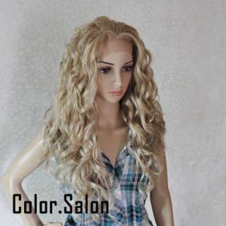 Hand Made Lace Front Synthetic Wigs Blonde 99#613M27  