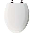 Bemis 1544OR346 Molded Wood Elongated Toilet Seat With Oil Rubbed 