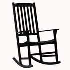   Inc. Outdoor Wood Porch Rocker Chair in Painted Black Finish
