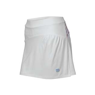 Wilson Womens Passion Skirt   White/Super Pink/Cyan   Size MD at 