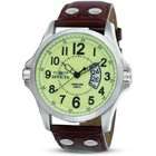 Invicta Scratch Resistant Leather Watch  