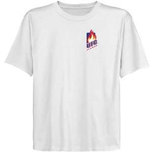  UIC Flames Youth White Chest Hit Logo T shirt Sports 