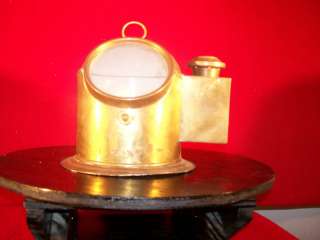 Vintage Nautical Brass Compass Binnacle.Plath Germany  