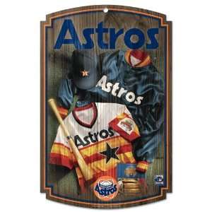  Houston Astros Sign   Wood Jersey Style
