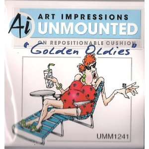  Edna Oldies Rubber Stamp // Art Impressions Arts, Crafts 